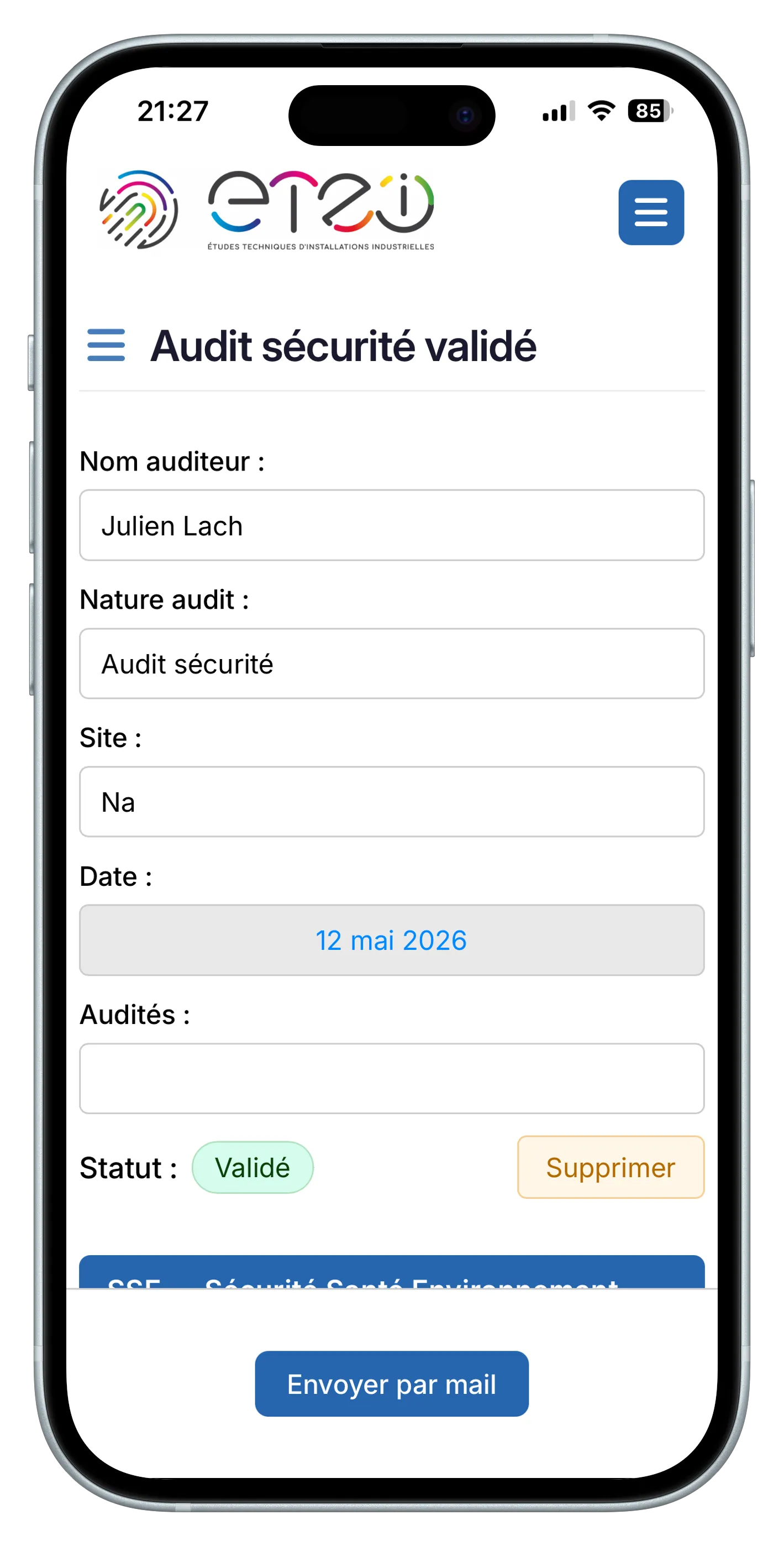Audit screenshot 1