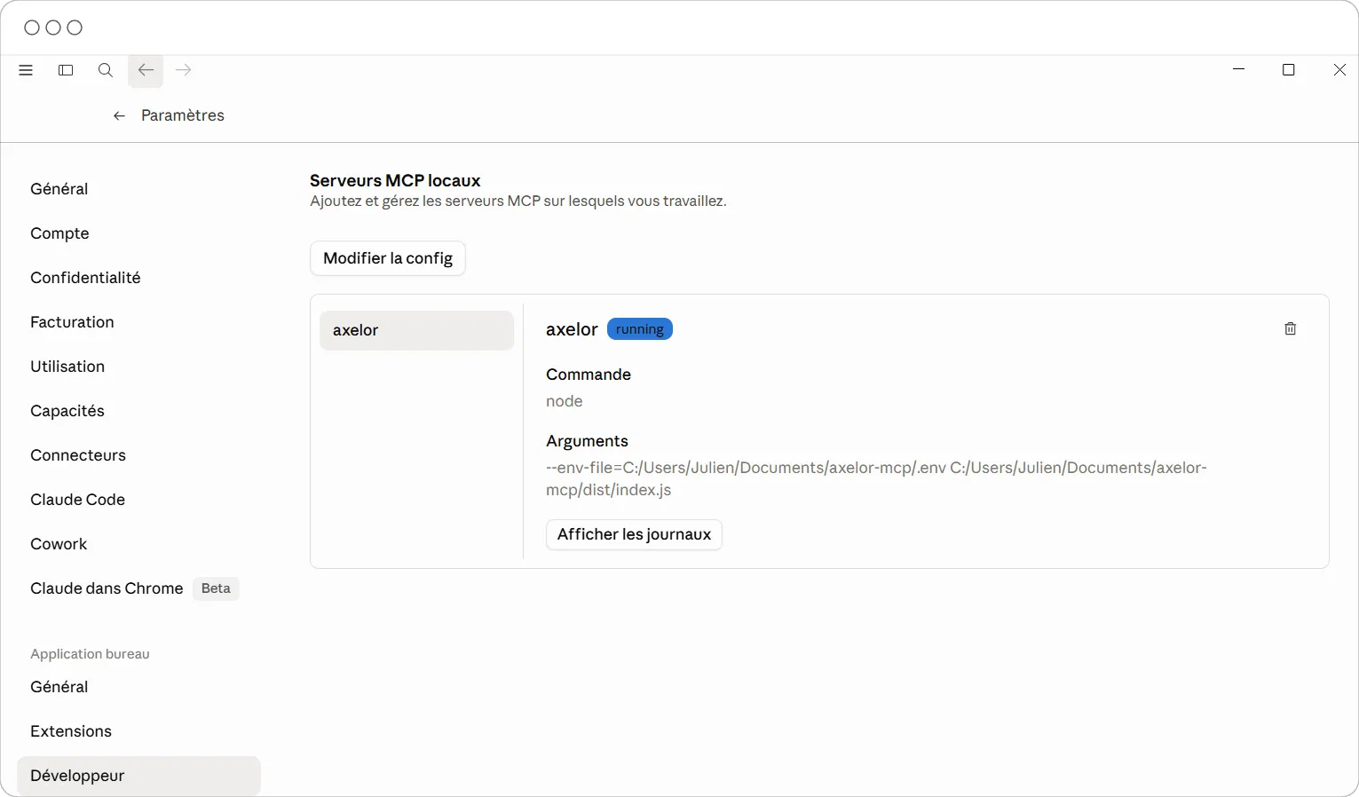 Axelor MCP screenshot 2