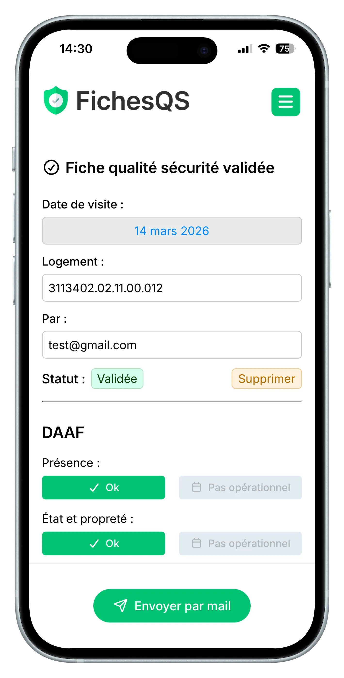 FicheQS screenshot 3